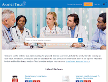 Tablet Screenshot of analyzethat.net